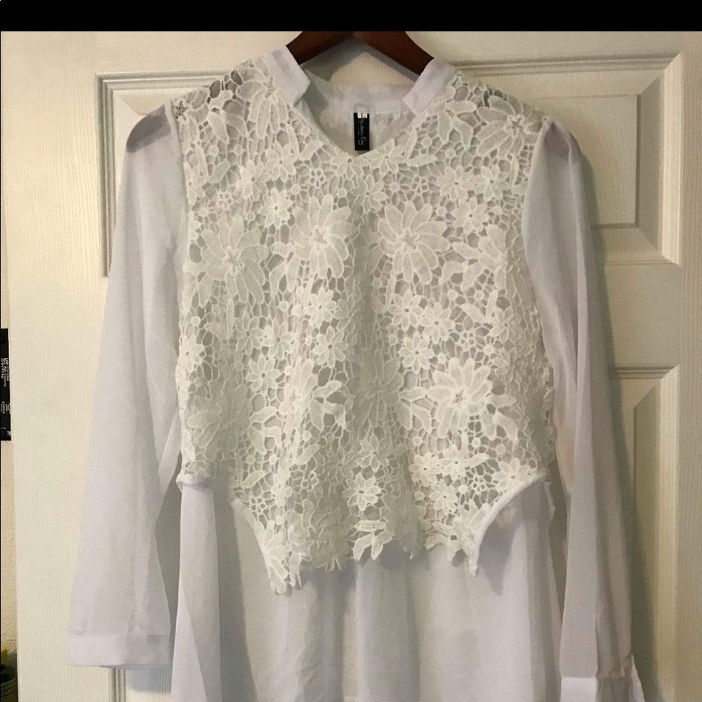While blouse